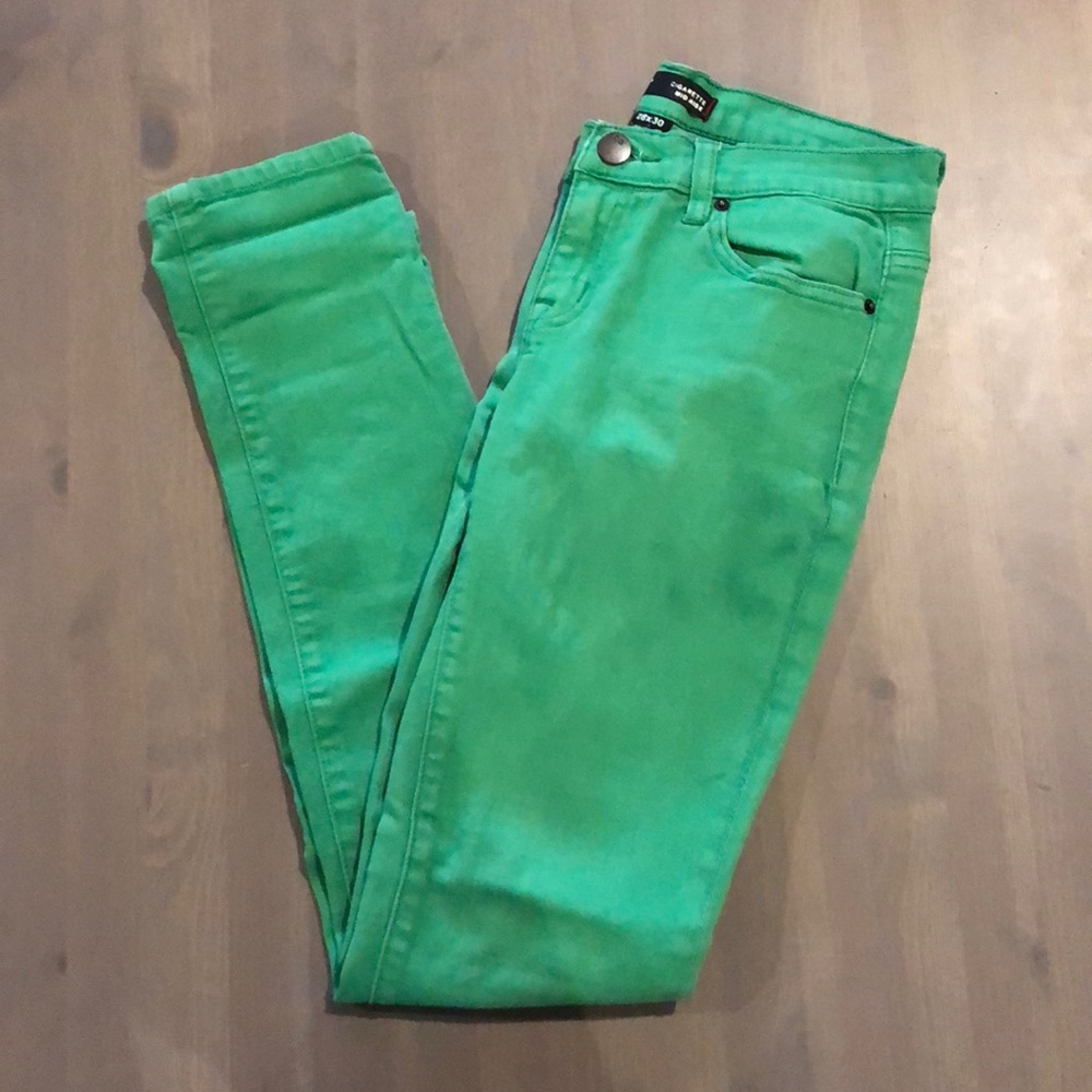 BDG bright green jeans size 28x30